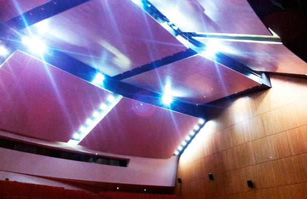 Revestimientos paredes y techos. Auditorio Niemeyer. Avils