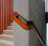 Custom handrail. Morgue of Jove. Gijón.