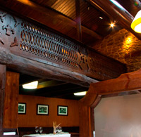 Handrail replica with numerical control cutting. Casa Gerardo restaurant. Asturias.