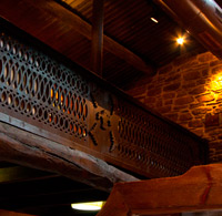 Handrail replica with numerical control cutting. Casa Gerardo restaurant. Asturias.