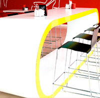 Trespa furniture for Niemeyer Center. Aviles