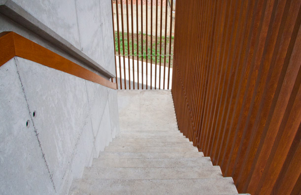 Custom handrail. Morgue of Jove. Gijón.
